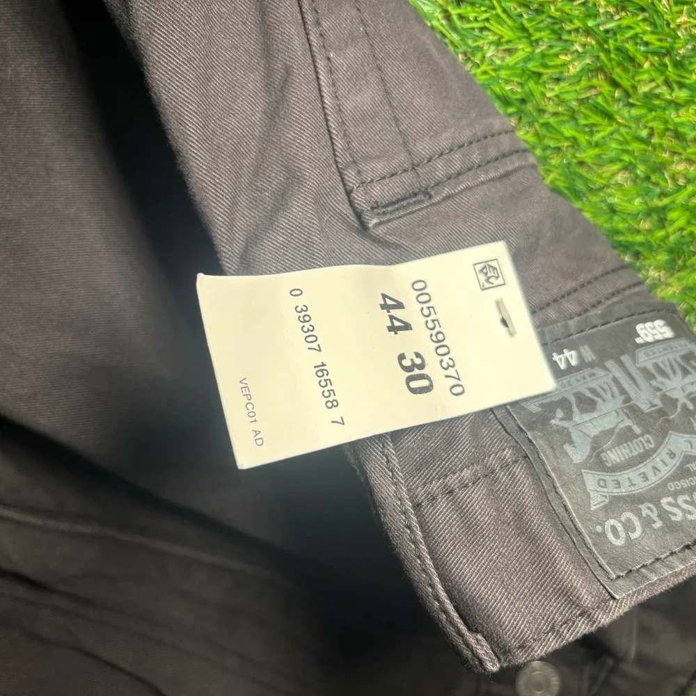Levis 559 Relaxed Straight Fit Mens Jeans 44x30 Dark Gray Charcoal 005590370